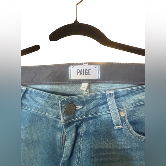 EUC PAIGE Jimmy Jimmy Crop Jeans in Whitley Size 26 waist 36 - Picture 2 of 9